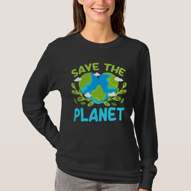 Earth Day Planet Vegan Animals Environment Generic T-Shirt (Vorderseite)