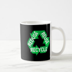 Earth Day Reduce Reuse Recycle Mobius-Schleife T-S Kaffeetasse