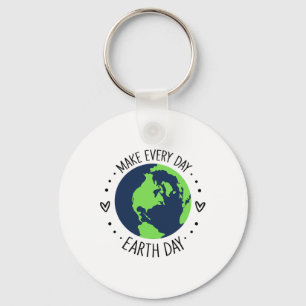Earth Day Restore Earth Blume Rettet den Planeten Schlüsselanhänger