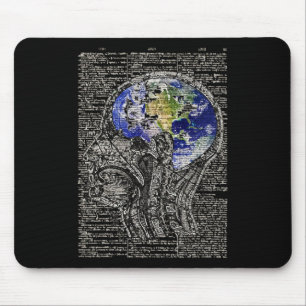 Earth Day Restore Earth Brain Art rettet den Plane Mousepad