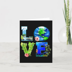 Earth Day Restore Earth Nature Planet Niedlich Ear Karte
