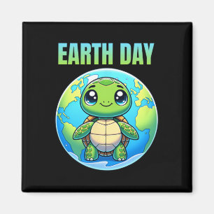 Earth Day Restore Earth Turtle 2025 Magnet