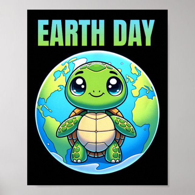 Earth Day Restore Earth Turtle 2025 Poster (Vorne)