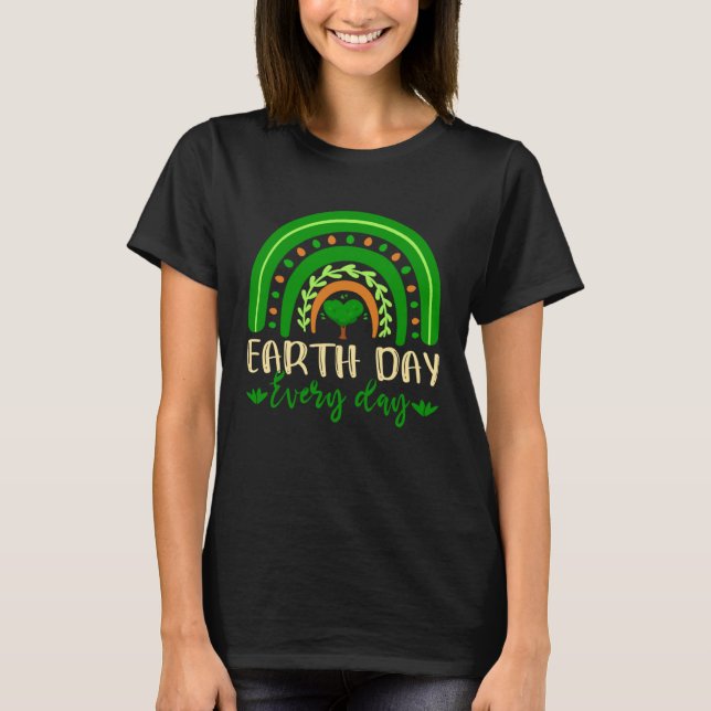 Earth Day  Save Our Home Plant More Trees Go Plane T-Shirt (Vorderseite)