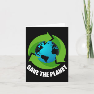 Earth Day Save the Planet Behielt It Green Happy M Karte