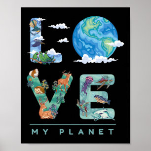 Earth Day Save the Planet Environment Öko Climate Poster