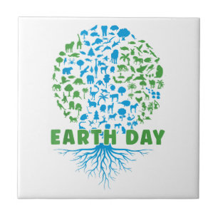 Earth Day Shirt Kinder , Frauen und Männer Niedlic Fliese