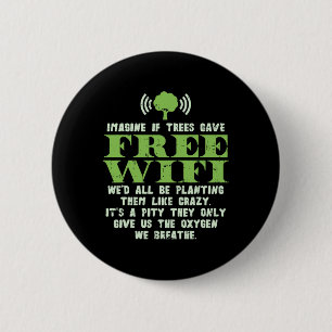 Earth Day Shirt Rette Öko Environment, wenn Bäume  Button