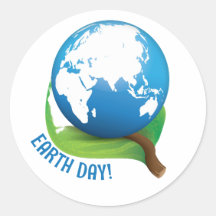 Earth Day Sticker, Earth