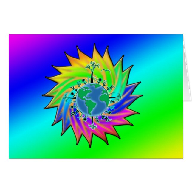 Earth Day ~ Sunburst (Vorderseite (Horizontal))