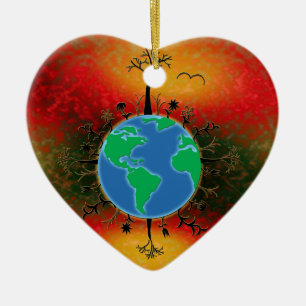 Earth Day ~ Sunset Keramikornament