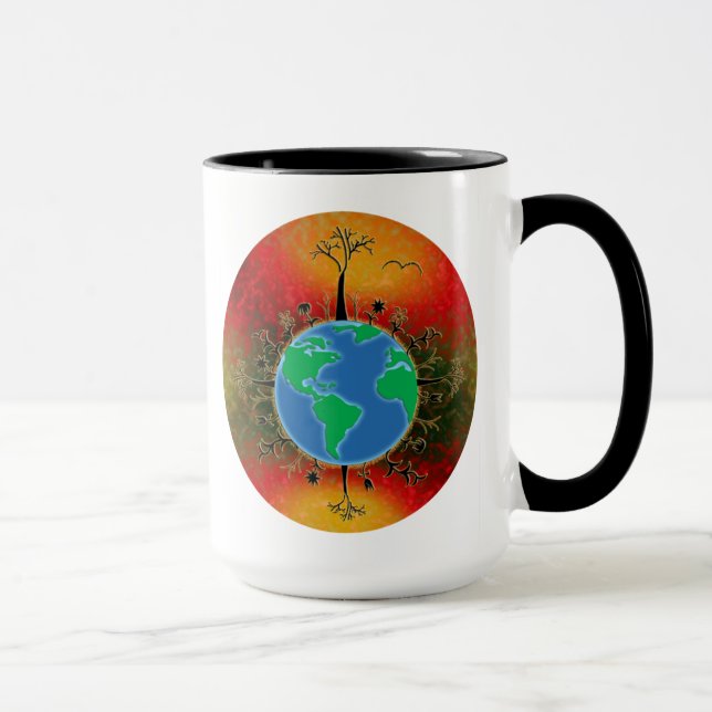 Earth Day ~ Sunset Tasse (Rechts)