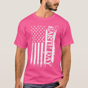 Earth Day United Staaten erschüttert US-Flagge T-Shirt