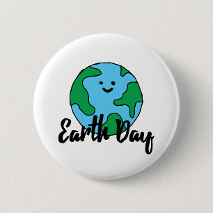 Earth Day World Ecofriendly Icon Happy Earth Clipa Button