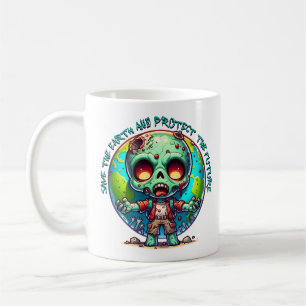 Earth Day Zombie Kaffeetasse