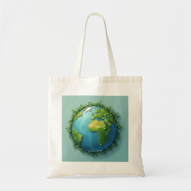 Earth Design Öko Bag - Ein kleiner Schritt für den Tragetasche (Vorne)