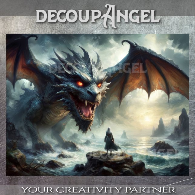 Earth Dragon - Decoupage- Seidenpapier (Von Creator hochgeladen)