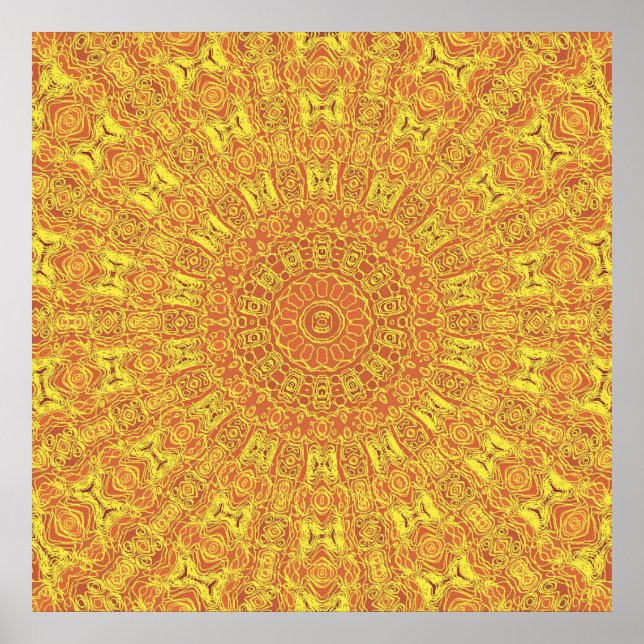 EARTH Element Contours Musterplakat Poster (Vorne)