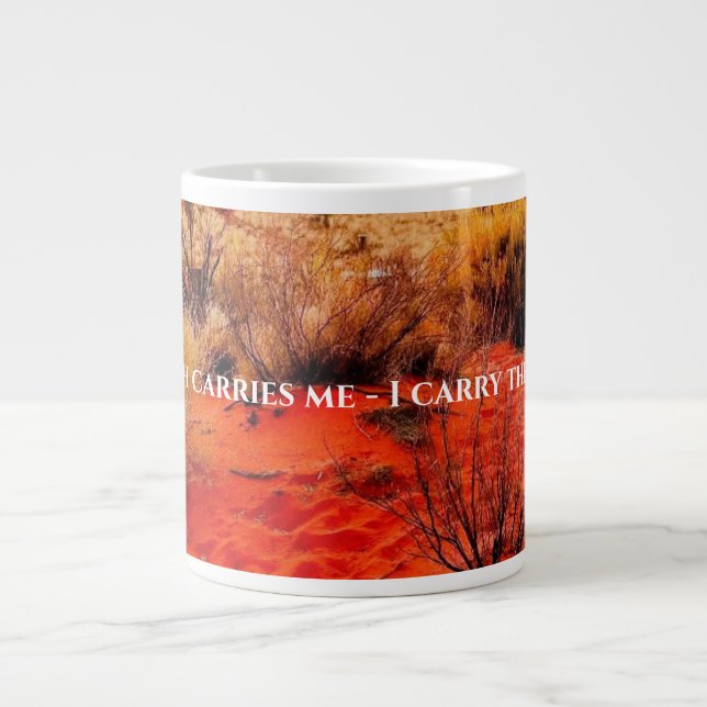 Earth Element Mug - Earth Carries Me Jumbo-Tasse (Vorderseite)