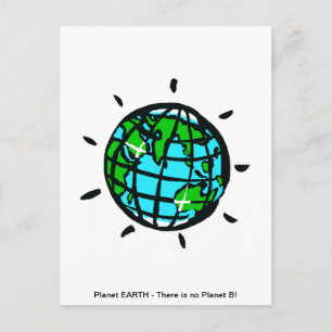 EARTH Es gibt keinen Planeten B - Erhaltung - Ökol Postkarte