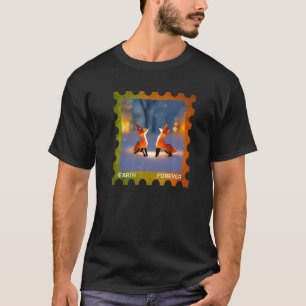 EARTH FOREVER Environmental Protection Briefmarke  T-Shirt