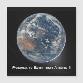 Earth From Artemis II Magnetkarte