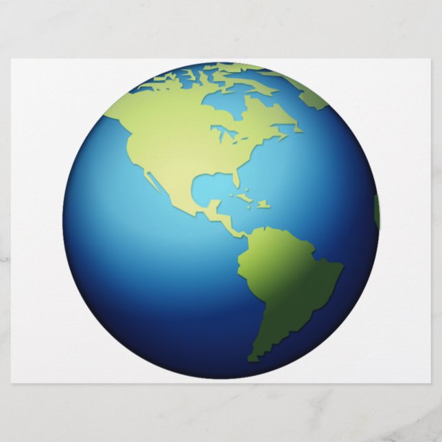 Earth Globe Americas - Emoji Flyer (Vorne)