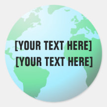 Earth Globe Map Add Text