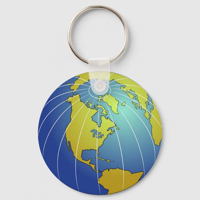 Earth Globe Schlüsselanhänger (Vorderseite)