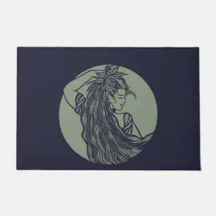 Earth Goddess Green Hexe Pagan Druid Hexen Fußmatte
