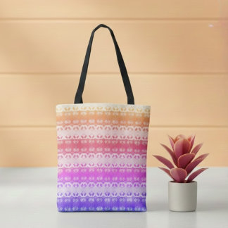 Earth Grid Rainbow Summer Tote Tasche