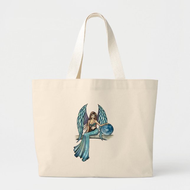 Earth Guardian Angel Fairy Jumbo Stoffbeutel (Vorne)