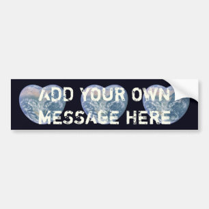 Earth Heart Autoaufkleber