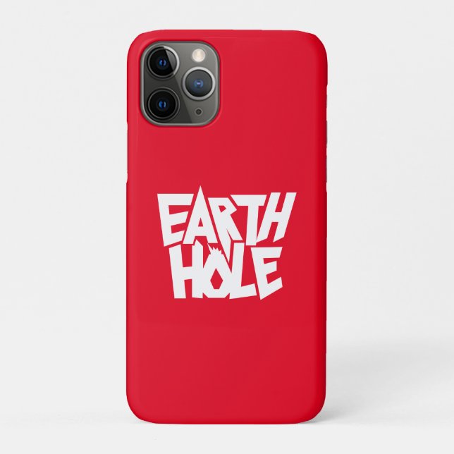 Earth Hole for iPhone case Red (Rückseite)