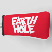 Earth Hole Golfkopfabdeckung Rot