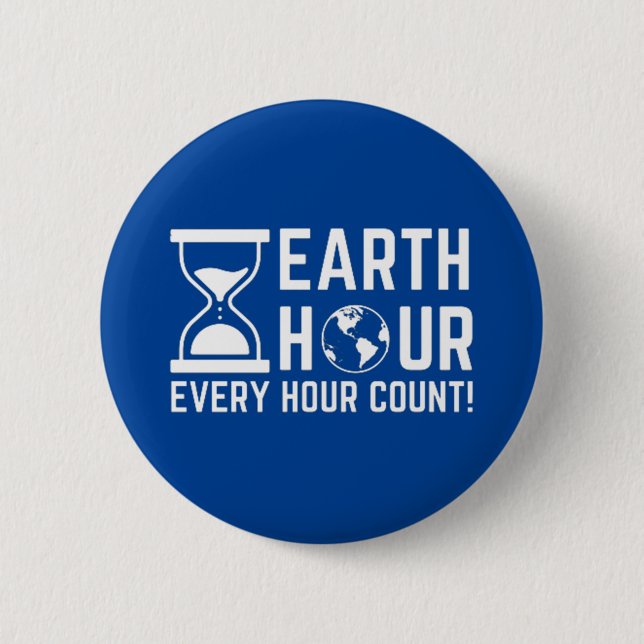 Earth Hour Button (Vorderseite)