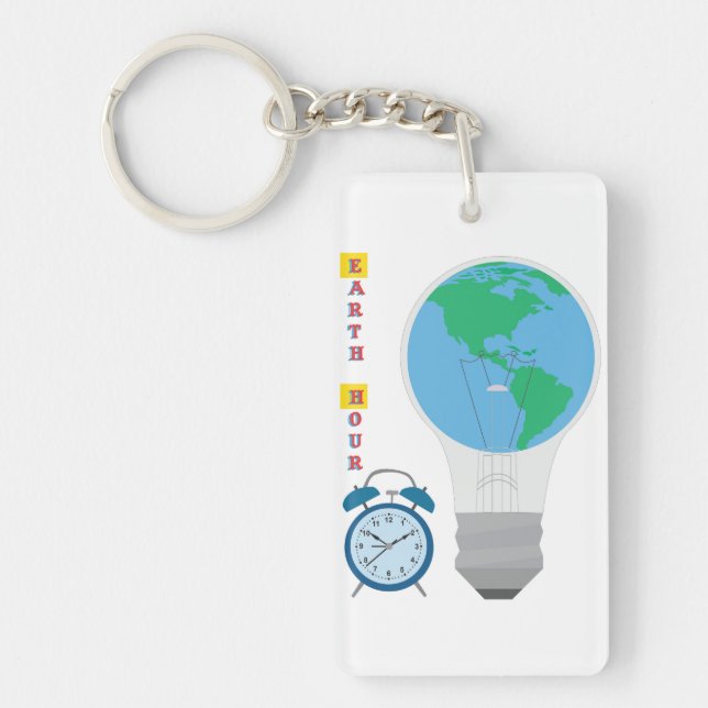 Earth Hour Schlüsselanhänger (Vorderseite)