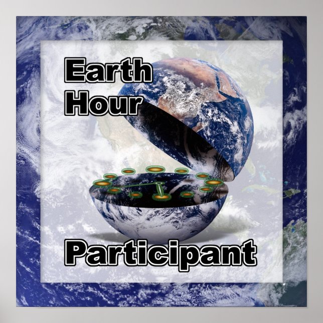Earth Hour-Teilnehmer Poster (Vorne)