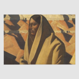 "Earth Knower" Western Art von Maynard Dixon Seidenpapier