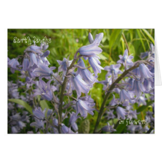 Earth lacht in Blume - leere Karte