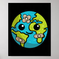 Earth Lover Day Illustration Gift Glol Erwärmung E