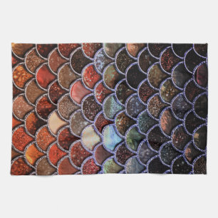 Earth Luxury Glitzer Mermaid Scales Küchentuch