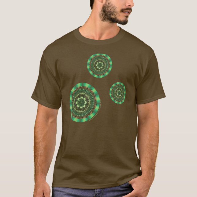 Earth Mandala Men Dark Shirt (Vorderseite)