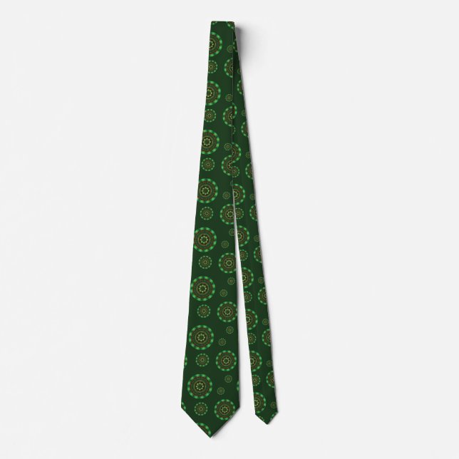 Earth Mandala Men's Neck Tie Krawatte (Vorderseite)