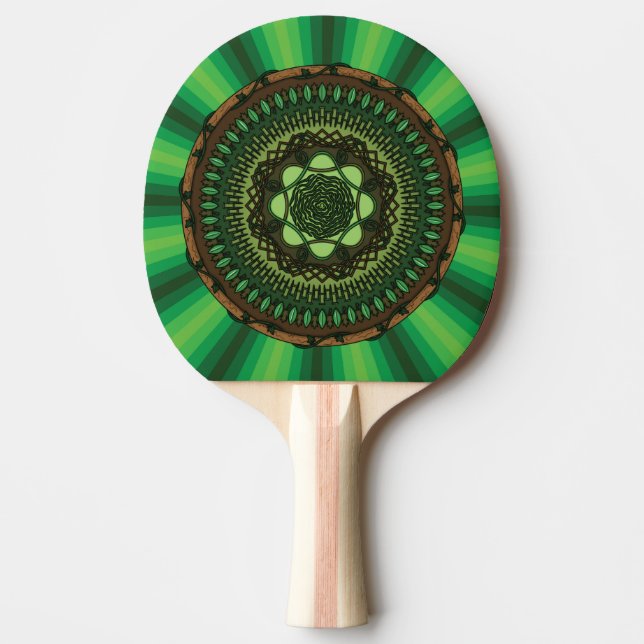 Earth Mandala Ping Pong Paddle Tischtennis Schläger (Vorderseite)