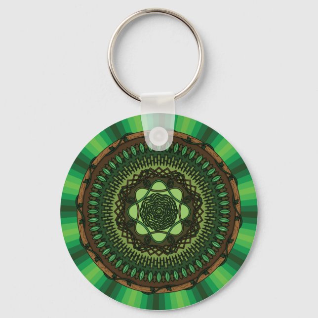 Earth Mandala Schlüsselanhänger (Vorderseite)