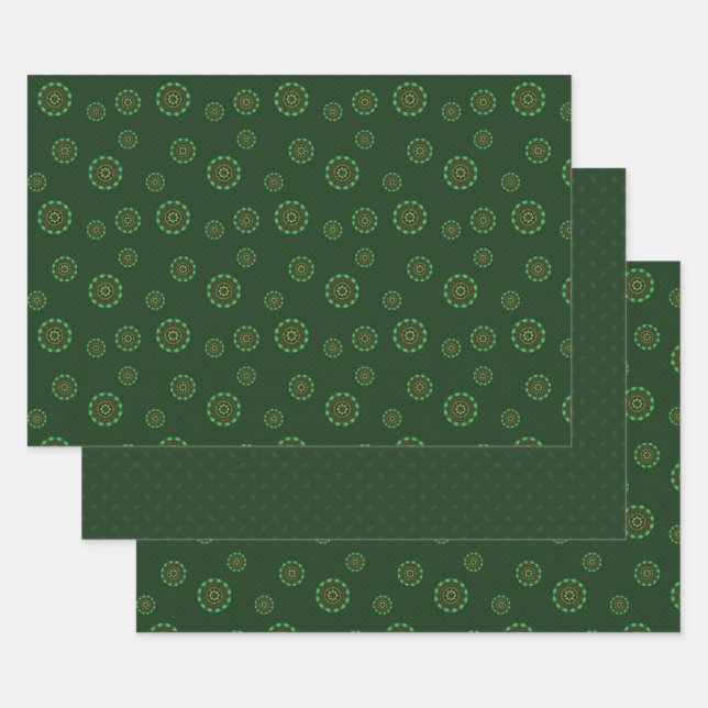 Earth Mandala Wrapping Paper Set Geschenkpapier Set (Set)
