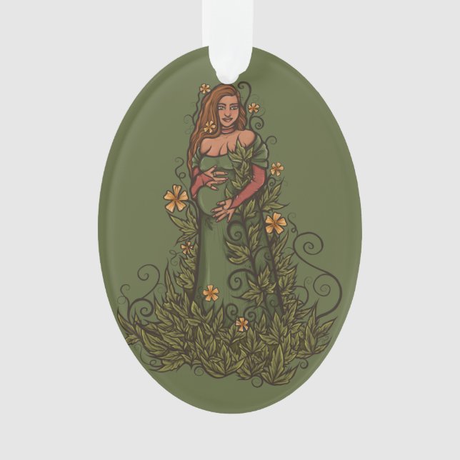 Earth Mother Goddess Druid Ornament (Vorderseite)