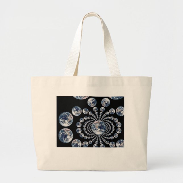 EARTH Multi Visuell Echo Jumbo Stoffbeutel (Vorne)