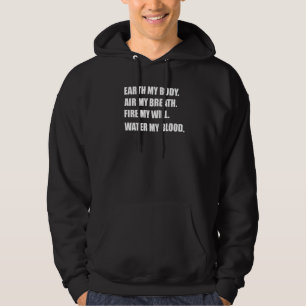 Earth My Body Air - Zitat zum Thema "Wissenschaft" Hoodie